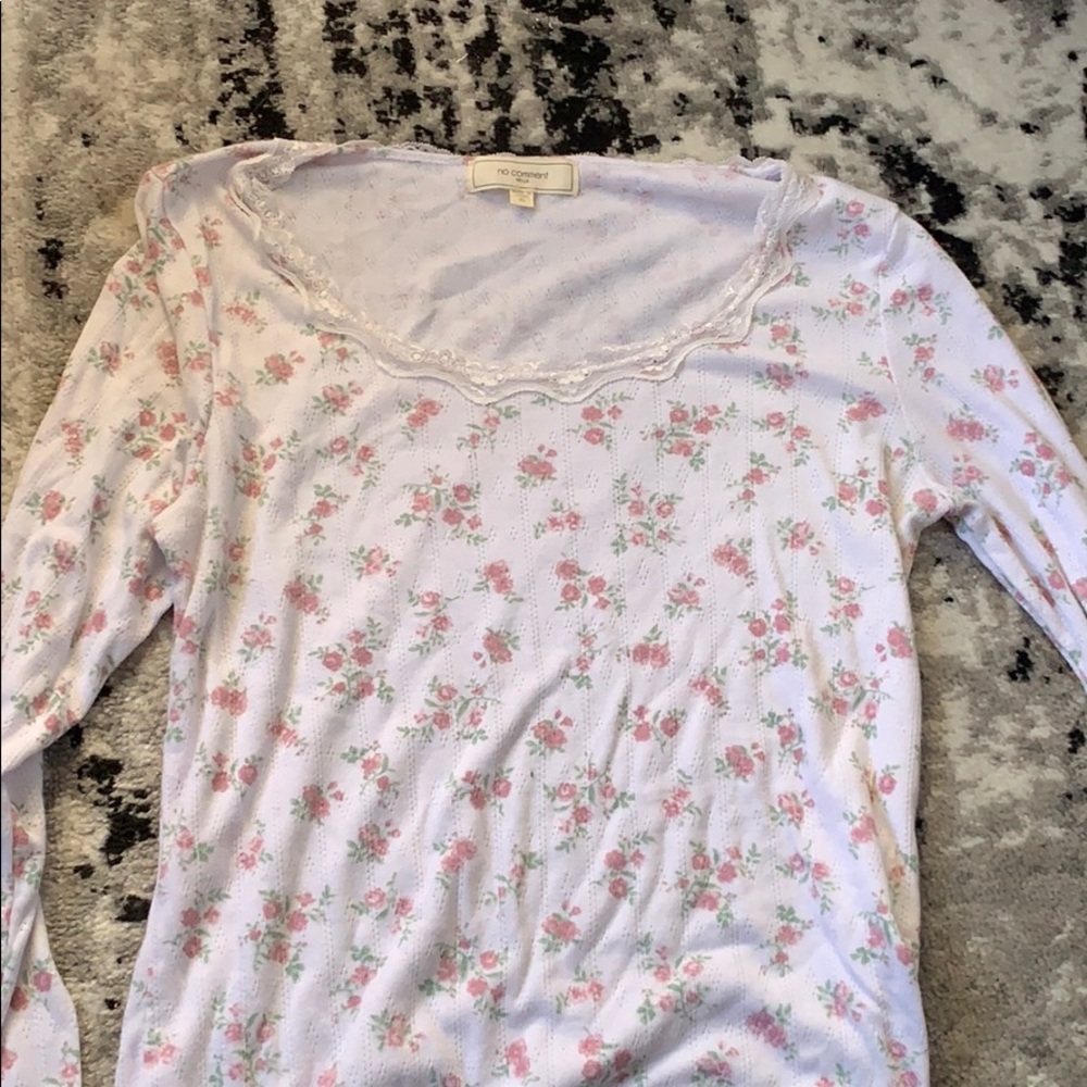 cottage core floral top